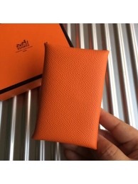 Hot Replica Hermes Bastia Epsom card case H0369 orange Tl2039wR89