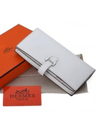 Imitation Hermes Bearn Japonaise Bi-Fold Wallet Original Leather A208 White Tl2197Dl40