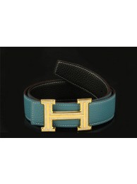 Imitation Hermes Belt HB5208 Light Blue Gold Tl3785zn33