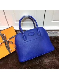 Imitation Hermes Bolide 31CM Calfskin Leather Tote Bag B3302 Royal Tl925QN34