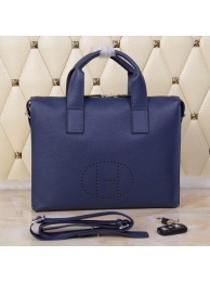 Imitation Hermes Briefcase Original Grainy Leather H8813T Royal Tl1294SU87