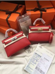 Imitation Hermes Kelly 19cm Shoulder Bags Epsom Leather KL19 Red Tl430SU34