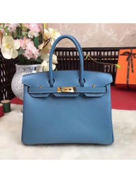 Imitation Hermes original Epsom Leather HB35O sky blue&gold Metal Tl560QN34