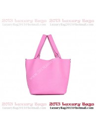 Imitation Hermes Picotin Lock PM Bag in Clemence Leather 8615 Pink Tl1848Tm92