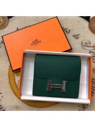 Imitation High Quality Hermes Constance Wallets espom leather H2297 green Wallets Tl2043HH94