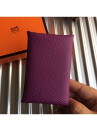 Imitation Top Hermes Bastia Epsom card case H0369 purple Tl2027tr16