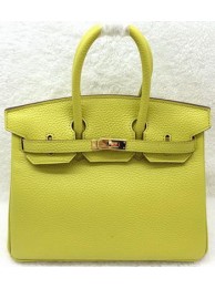 Knockoff Best Hermes Birkin 25CM Tote Bag Original Leather H25T Lemon Tl1171sm35