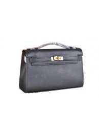 Knockoff Best Hermes MINI Kelly 22cm Tote Bag Calfskin Leather Black Tl1536sm35