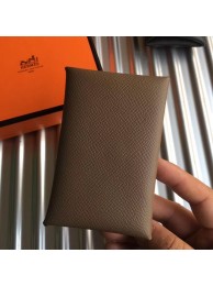 Knockoff Hermes Bastia Epsom card case H0369 Khaki Tl2026Ez66