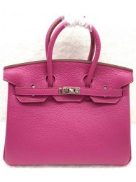 Knockoff Hermes Birkin 25CM Tote Bag Original Leather H25T Rose Tl1172yK94