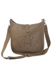 Knockoff Hermes Evelyne Messenger Bag H1608 Grey Tl1732iV87