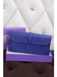 Knockoff Hermes Jige Clutch Bag Calfskin Leather H258 Royal Tl1487yN38