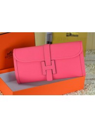Knockoff Hermes Jige Clutch Bag Calfskin Leather Light Red Tl1521tU76