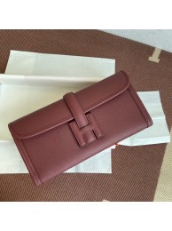 Knockoff Hermes Original Espom Leather Clutch 37088 claret Tl242fY84