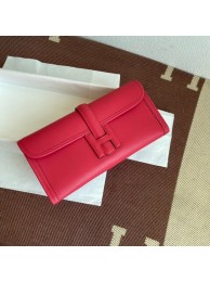 Knockoff Hermes Original jige swift Leather Clutch 37088 plum Tl251NL80