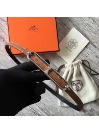 Knockoff Hermes Roulis belt buckle & Reversible leather strap 13 mm H065539 brown Tl3486Ez66