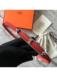 Knockoff Hermes Roulis belt buckle & Reversible leather strap 13 mm H065539 red Tl3488WW40