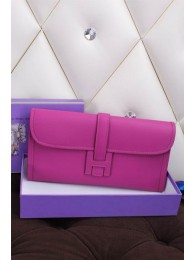 Luxury Hermes Jige Clutch Bag Calfskin Leather H258 Purple Tl1486UV86