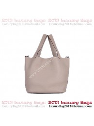 Luxury Hermes Picotin Lock PM Bag in Clemence Leather 8615 Gray Tl1851UV86