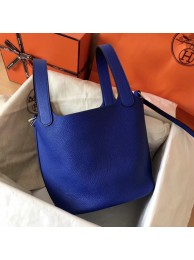 Luxury Replica Hermes Picotin Lock PM Bags Original Leather H8688 electric blue Tl670vv50