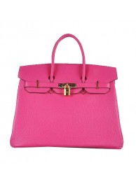 Replica Fashion Hermes Birkin 35CM Tote Bag Rosy Grainy Leather Gold Tl1591yI43