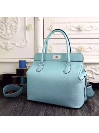 Replica Fashion Hermes Toolbox Bag Original Togo Leather H3259 SkyBlue Tl838HM85