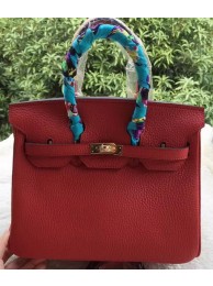 Replica Hermes Birkin 25CM Tote Bag Litchi Leather H25T Red Tl1098Ix66