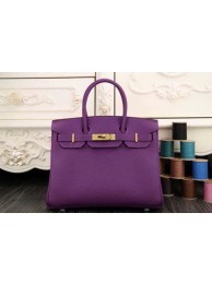 Replica Hermes Birkin 35CM 30CM Tote Bag Original Leather HB35O Purple Tl1269Ye83