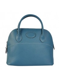 Replica Hermes Bolide 31CM Tote Bags Clemence H1031 Blue Tl1990CQ60