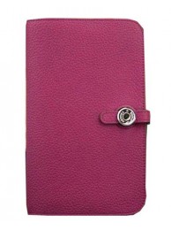 Replica Hermes Compact Passport Holder Original Leather Wallet Peach Tl2171Ac56