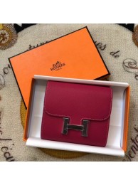 Replica Hermes Constance Wallets espom leather H2297 red Tl2046sA83
