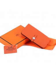 Replica Hermes Dogon Combined Wallets A508 Orange Wallets Tl2333Vi77