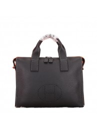 Replica Hermes Mens Briefcase Original Calf Leather H86683 Black Tl1707BB13