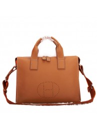 Replica Hermes Mens Briefcase Original Calf Leather H86683 Wheat Tl1706hD86