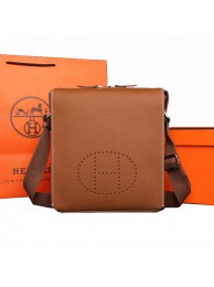 Replica Hermes Original Calf Leather Messenger Bag M86681 Wheat Tl1721Kg43