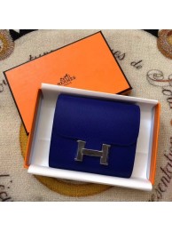 Replica High Quality Hermes Constance Wallets espom leather H2297 blue Wallets Tl2041Jh90
