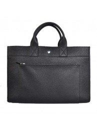 Replica Top Hermes Briefcase 40CM Clemence Leather Bag Black Tl1957Cq58