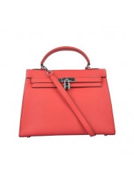 Replica Top Hermes Kelly 32cm Bags Togo Leather Light Red Tl1929Vx24
