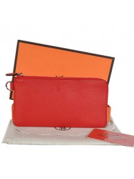 Replica Top Hermes Zipper Cards Wallet Togo Leather A908 Red Tl2294Vx24
