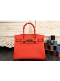 Top Hermes Birkin 35CM 30CM Tote Bag Original Leather HB35O Orange Tl1281yq38